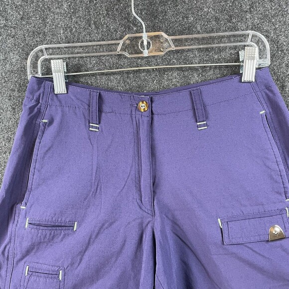 Lot 2 JAMIE SADOCK Bermuda Shorts GOLF Cool Dry Purple Tan Size 4 EUC - Picture 3 of 10